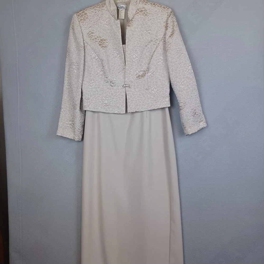 Patra Women Formal Prom Wedding  Dress With Bolero Jacket Size 10 (READ)